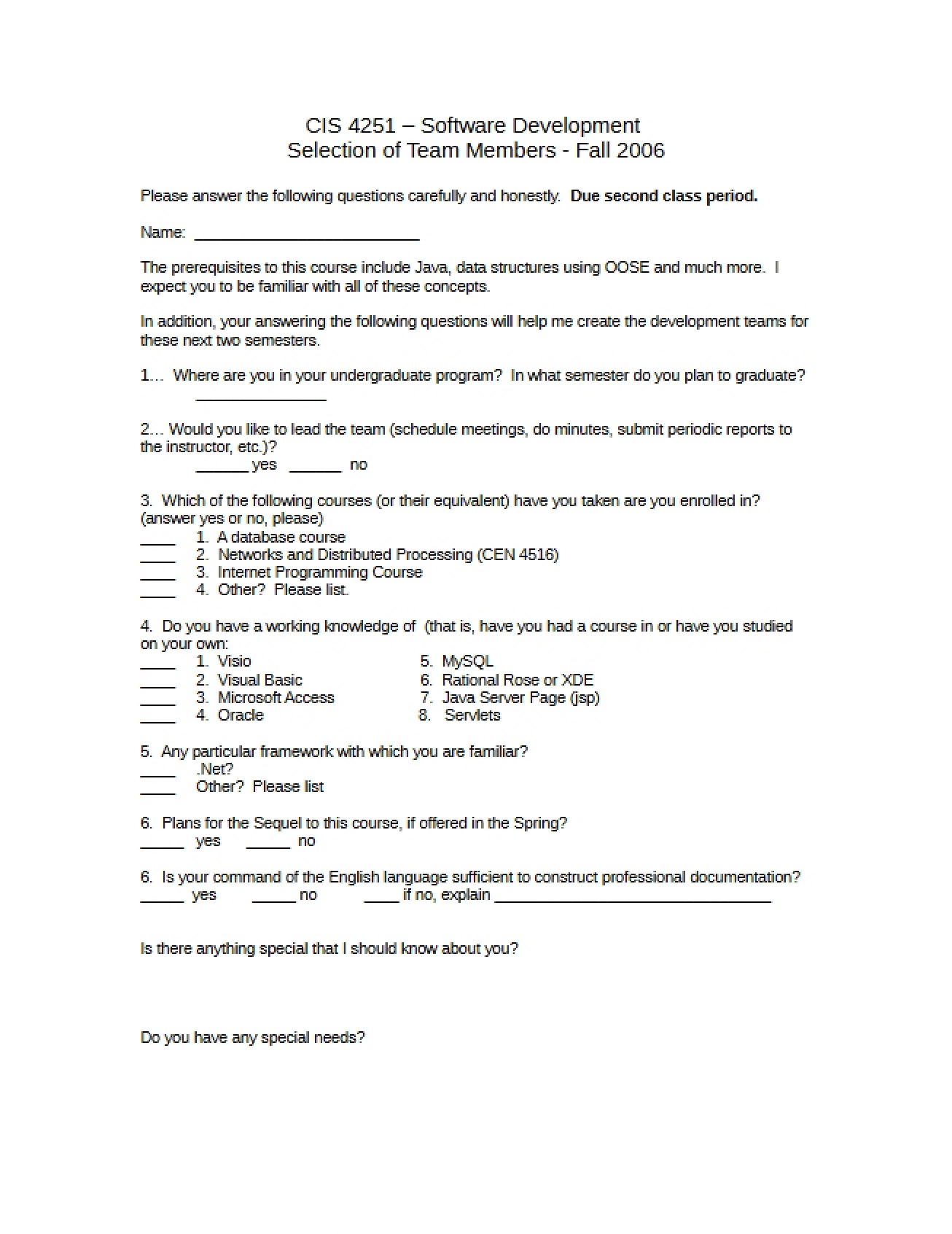 Professional Software Development Notes