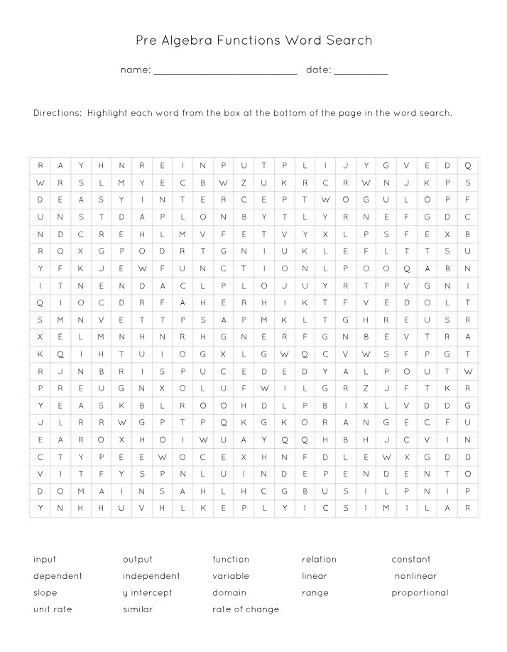 Word Search for Functions