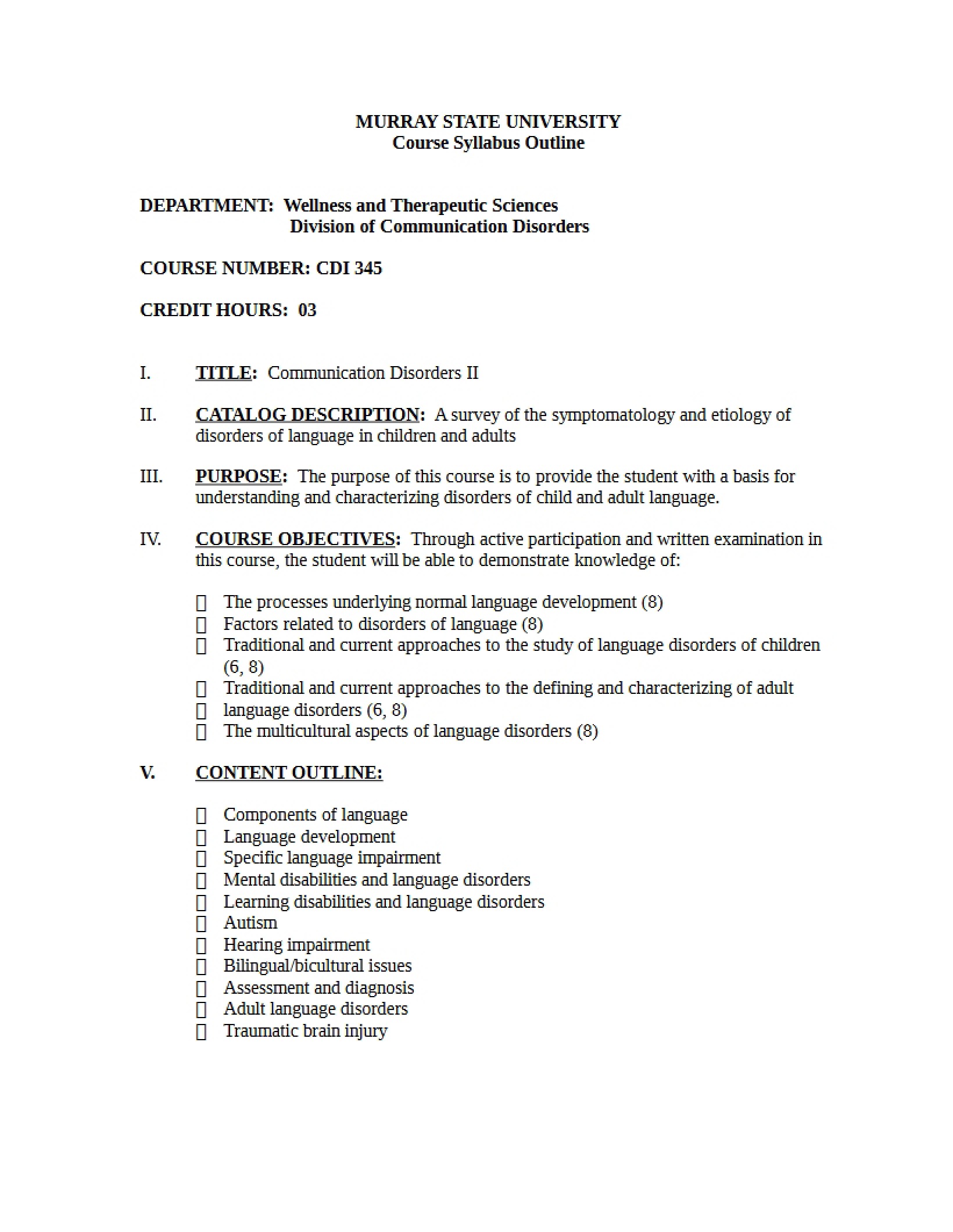 Syllabus