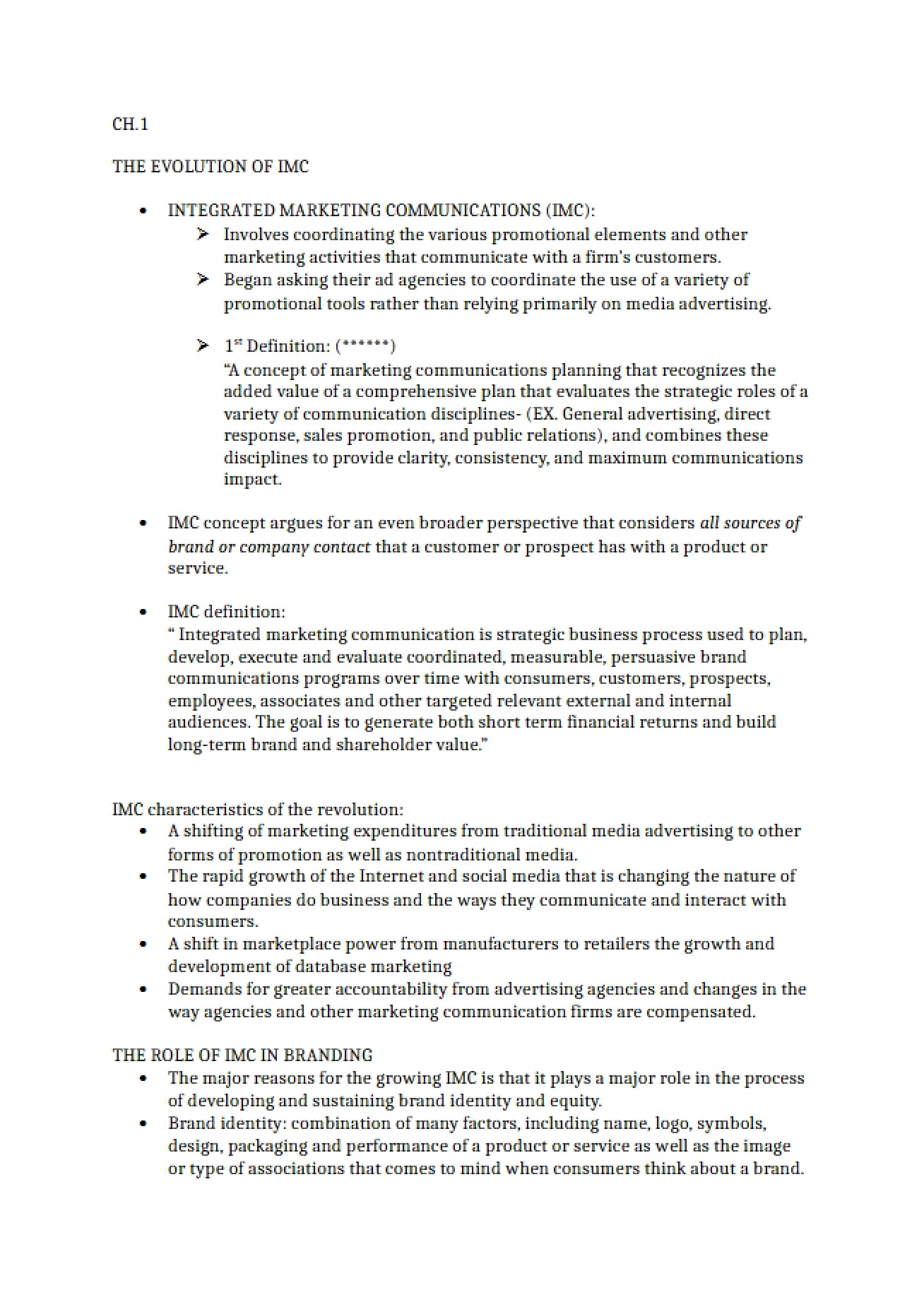 Advertising Mgmt Chapter 1