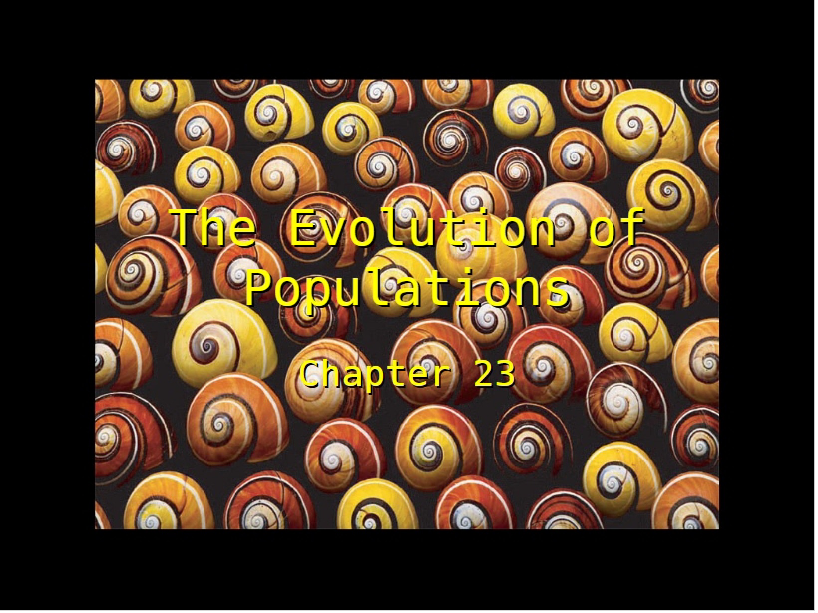Populations Evolution