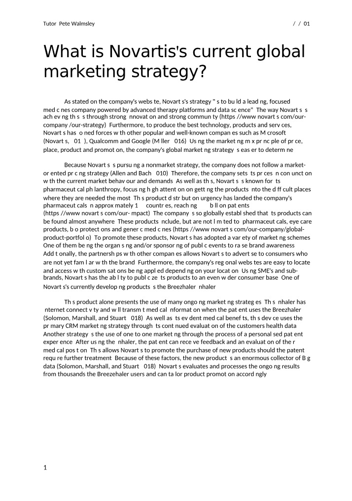 Case Study - Novartis
