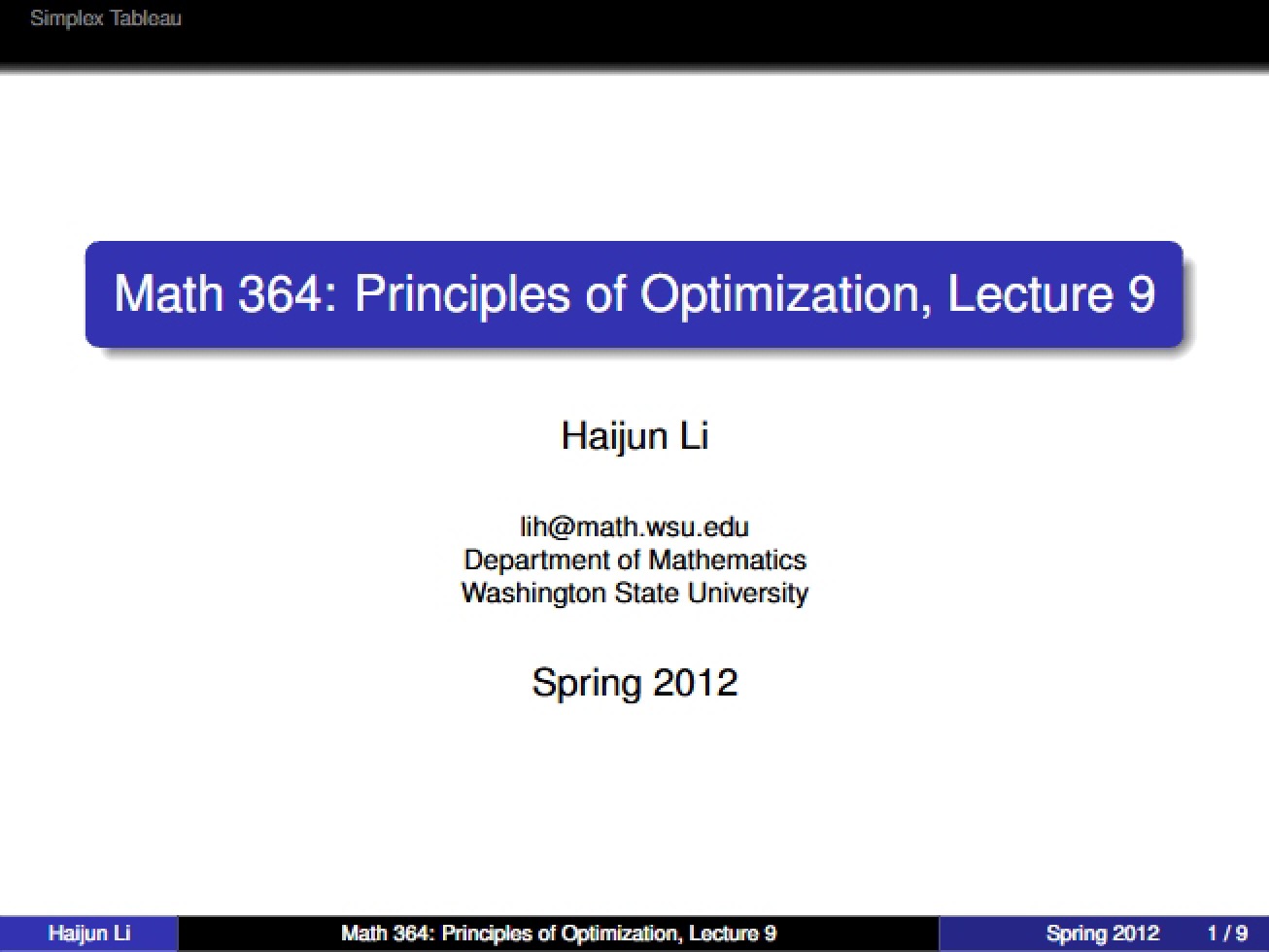 Notes from the Lecture - 9 Pages