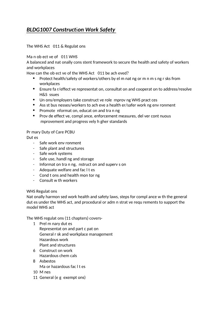 Achieving Health and Safety Standards in Construction Work