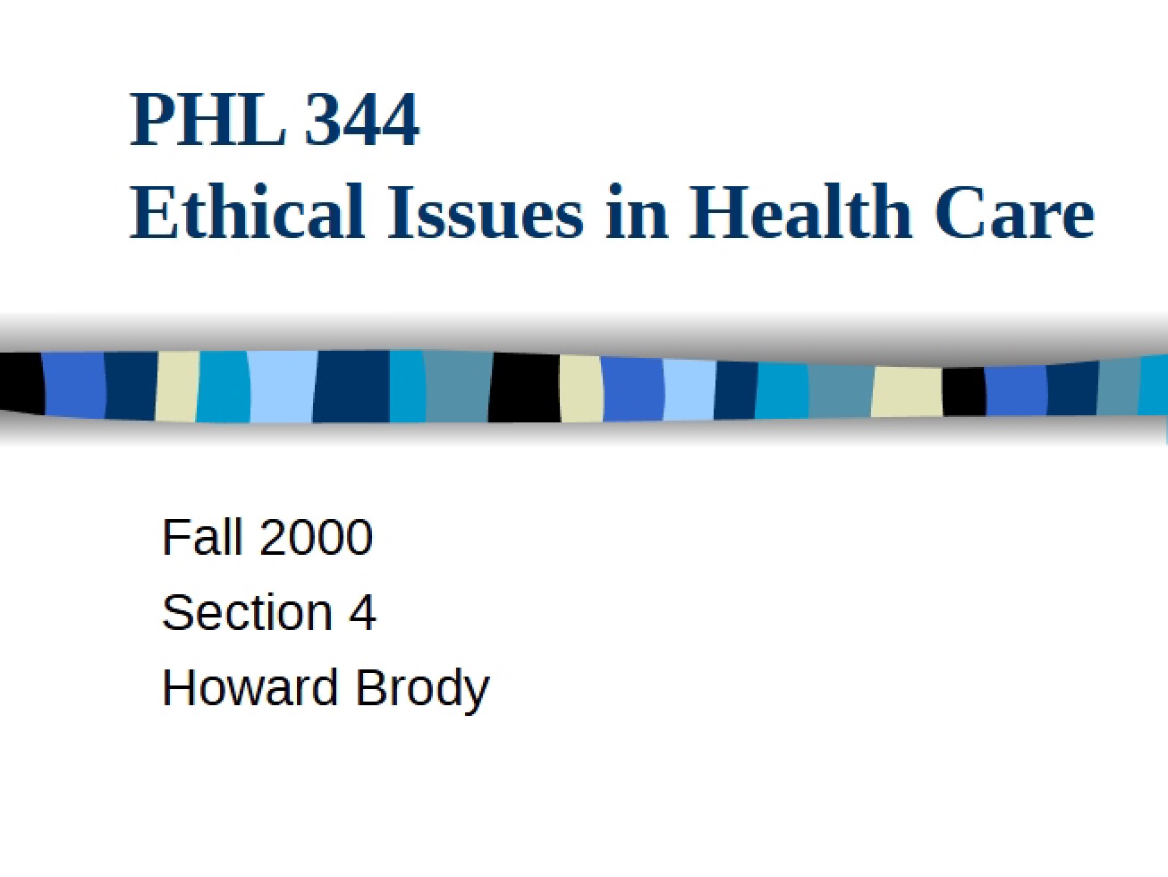Health Care Ethical Issues
