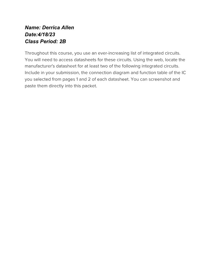 Datasheets for 74LS04 and 74LS08 Integrated Circuits