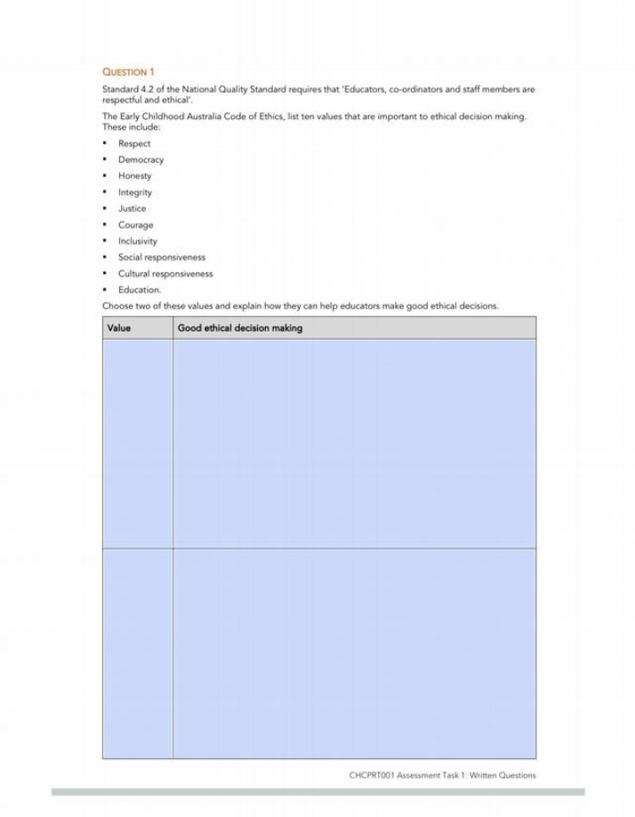 Written Questions - Assessment Task 1