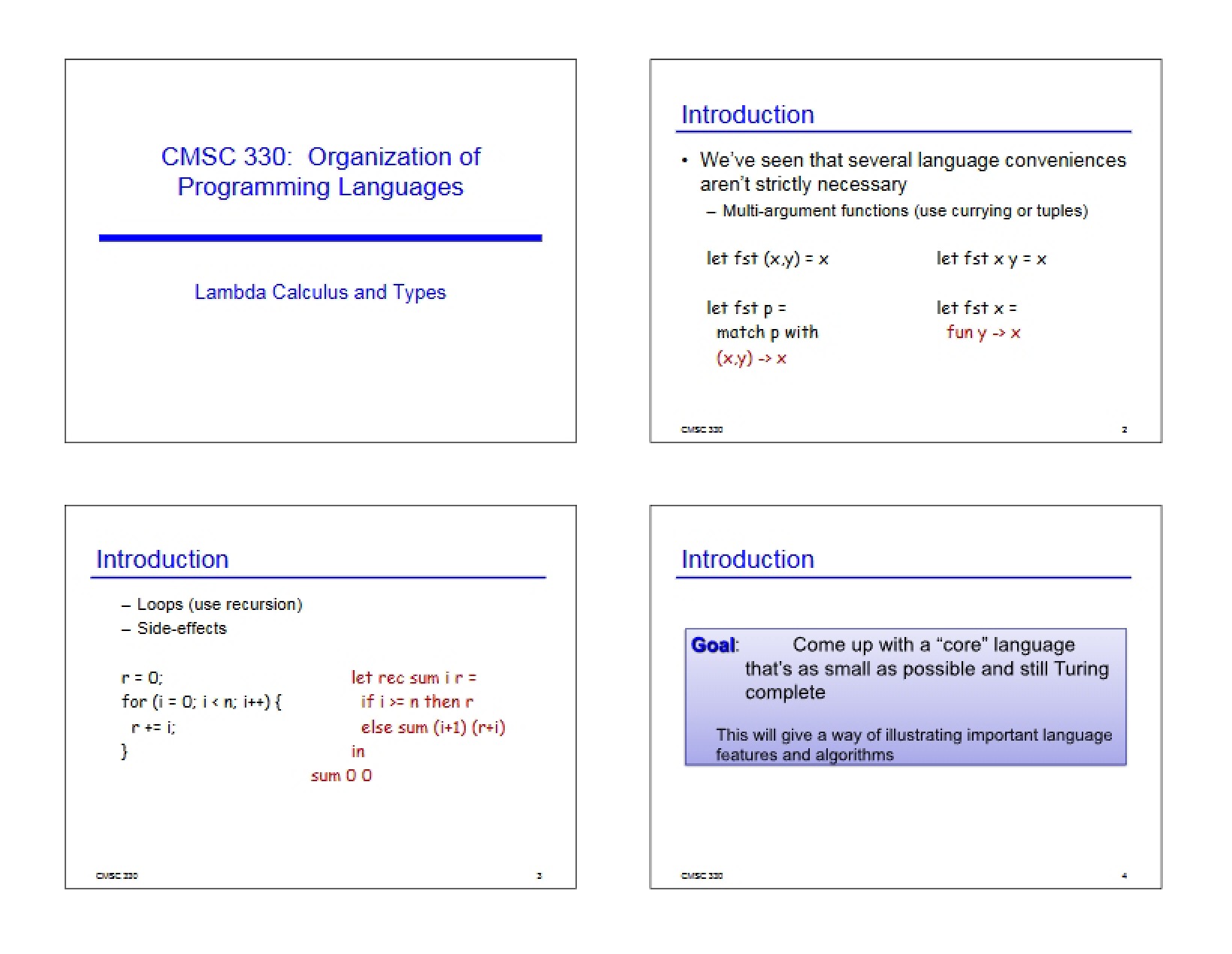 Types and Lambda Calculus