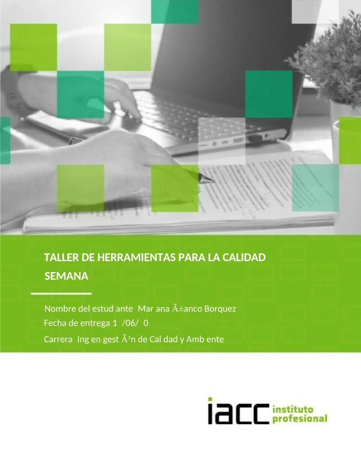 Gestión de Procesos - Taller de Herramientas para la Calidad Semana 2