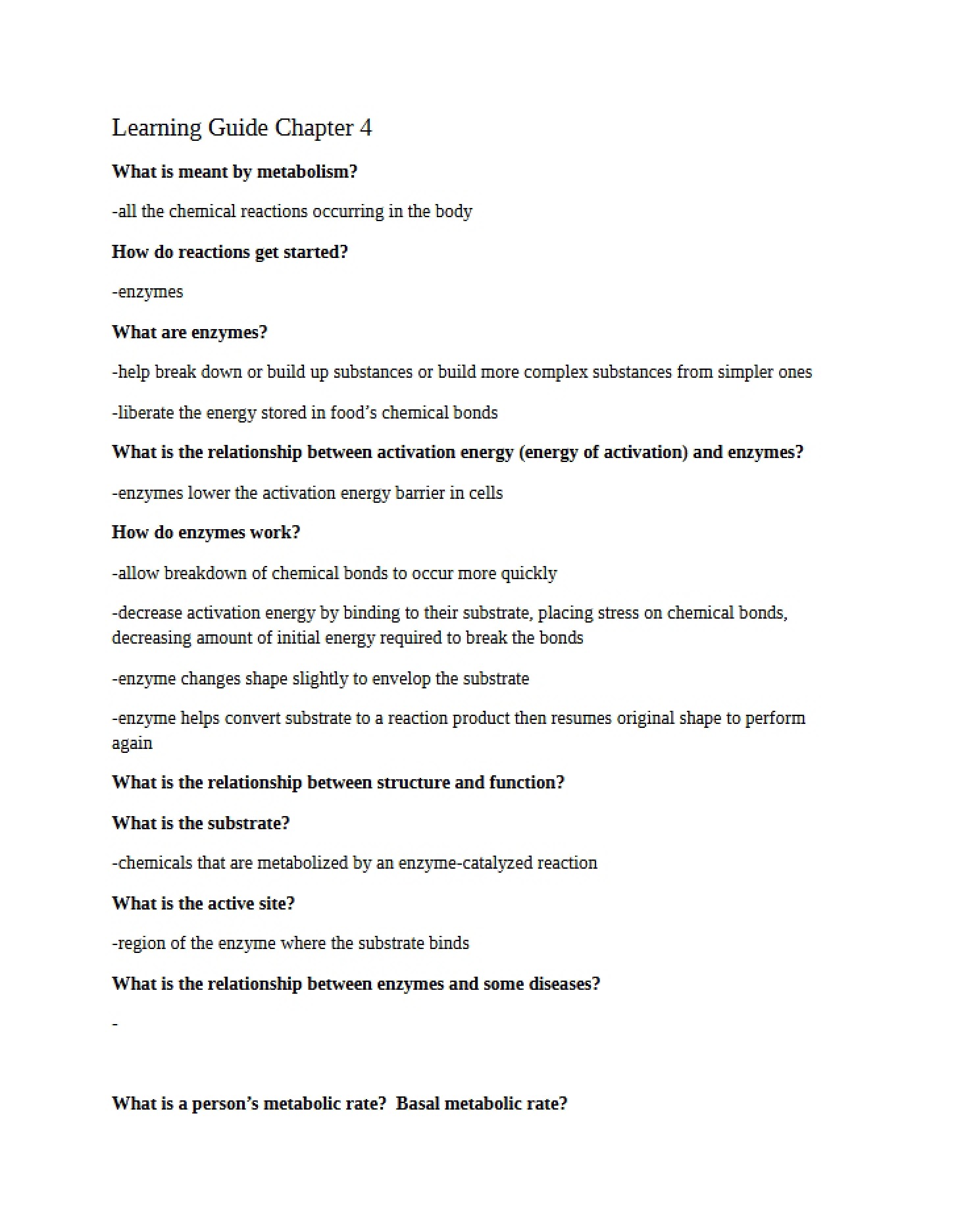 Study Material Ch 4