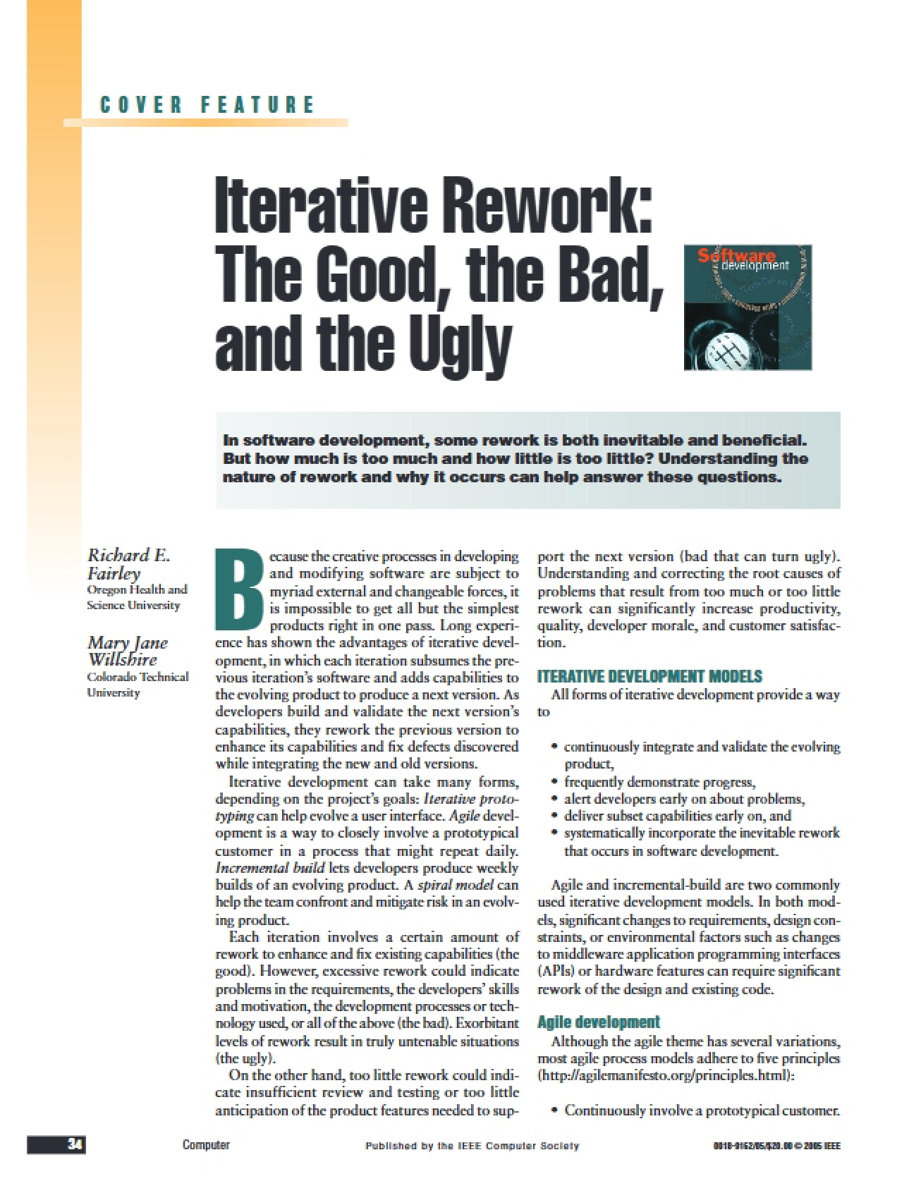 Iterative Rework The Good, the Bad, and the Ugly