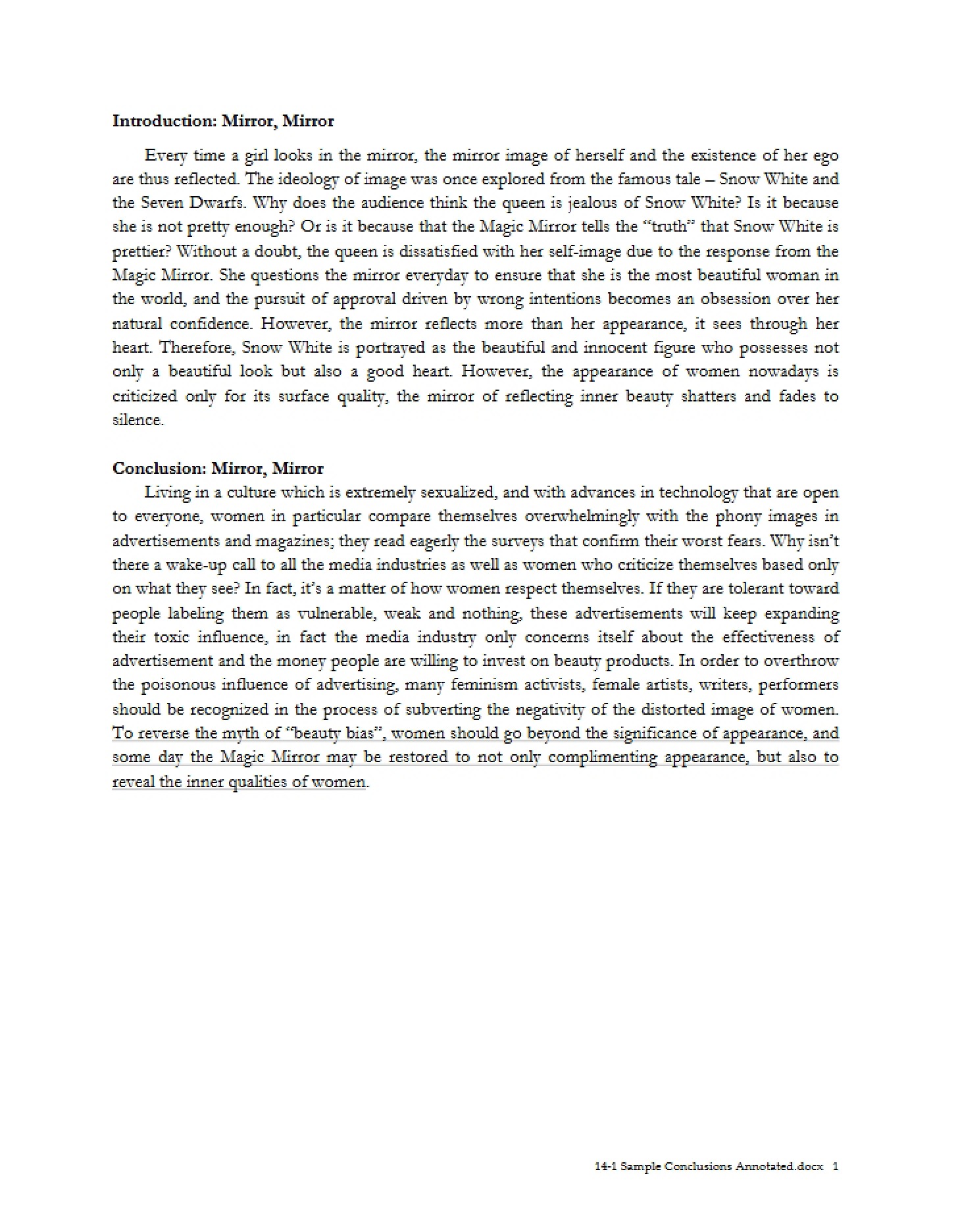 Annotated Conclusion Samples (14-1)