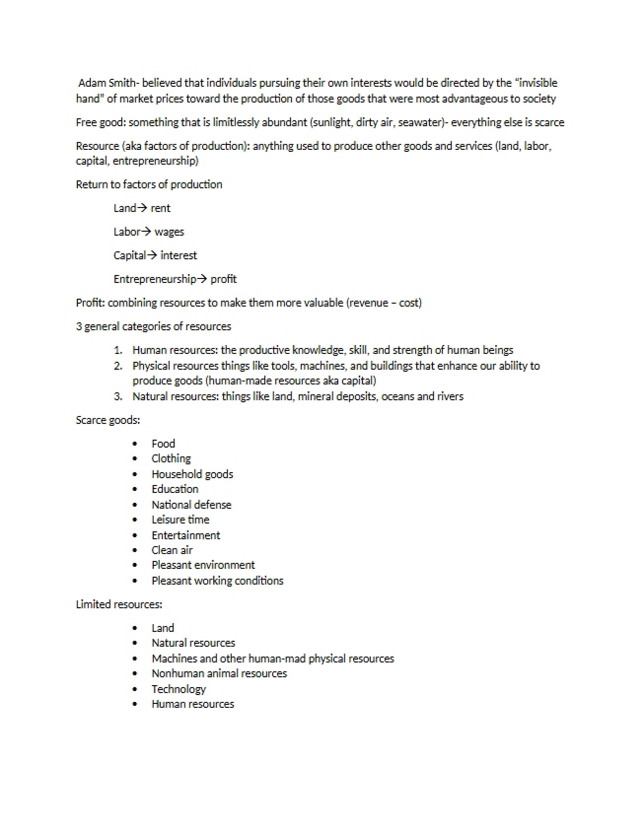 Second Set of Course Notes