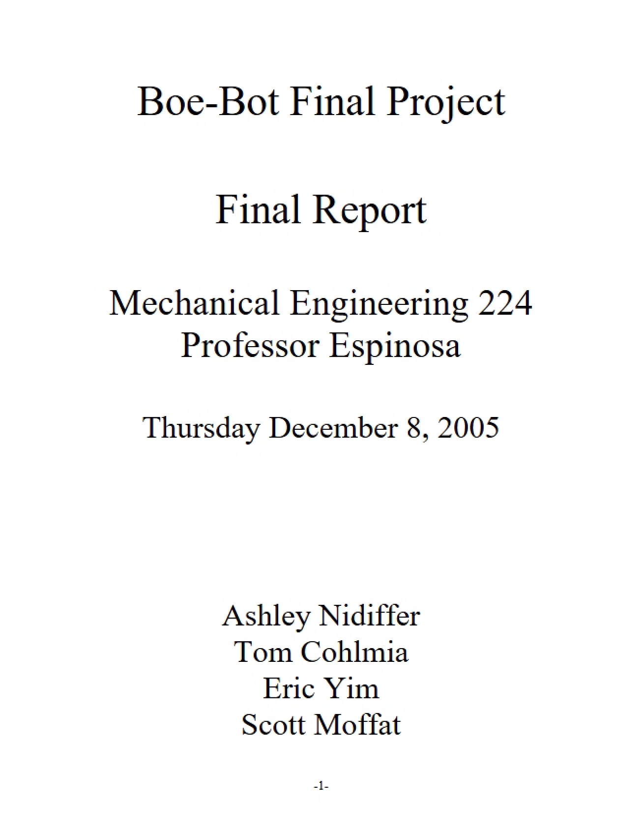 Final Project Boe-Bot