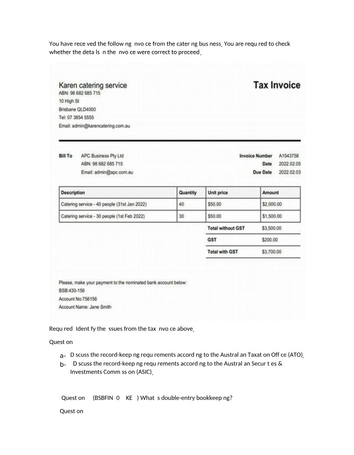 Accounting Exercises and Bank Reconciliation (BSBFIN302 KE 2)