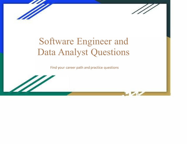 Questions on Career Paths for Data Analysts and Software Engineers