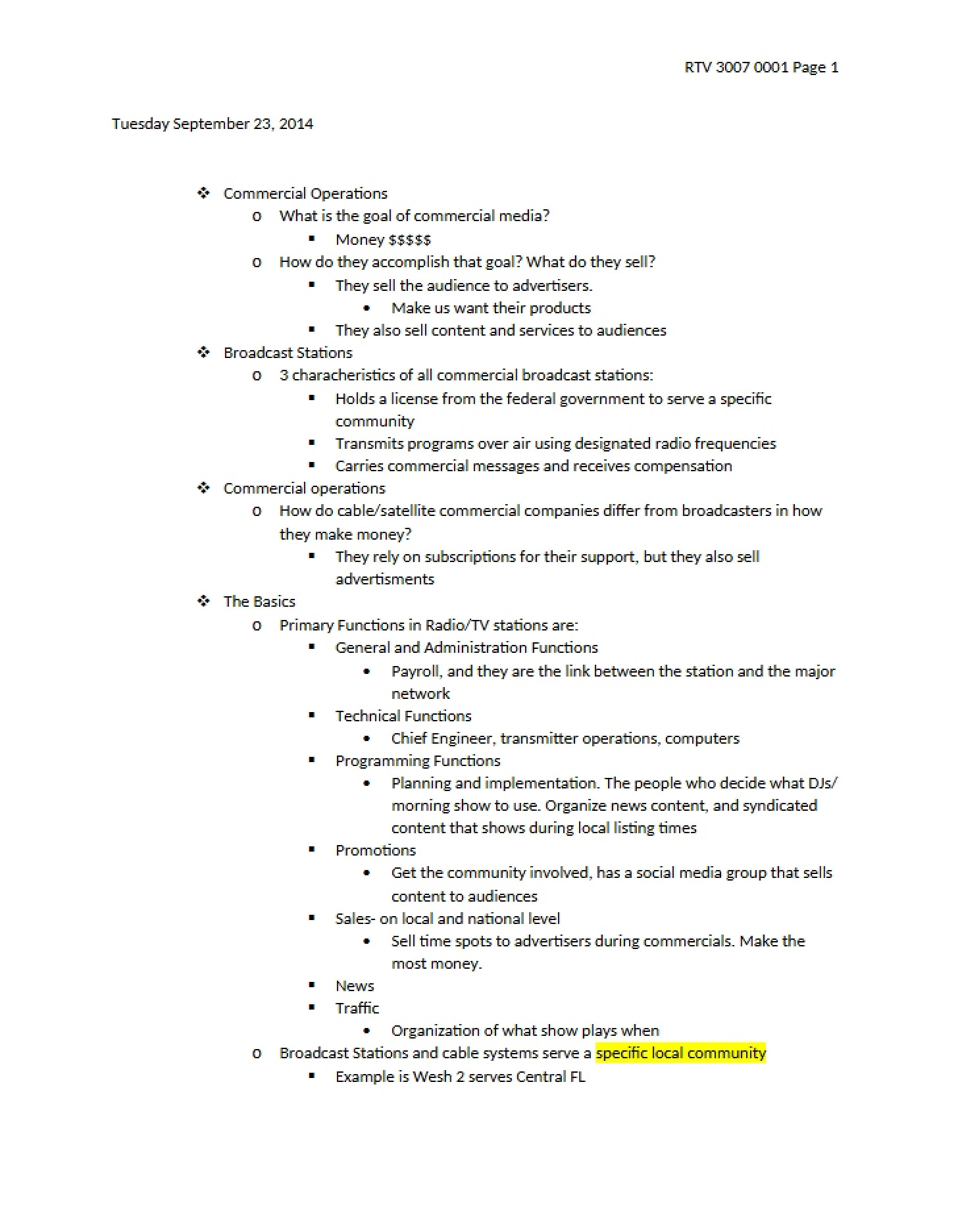 Operations of Commerce