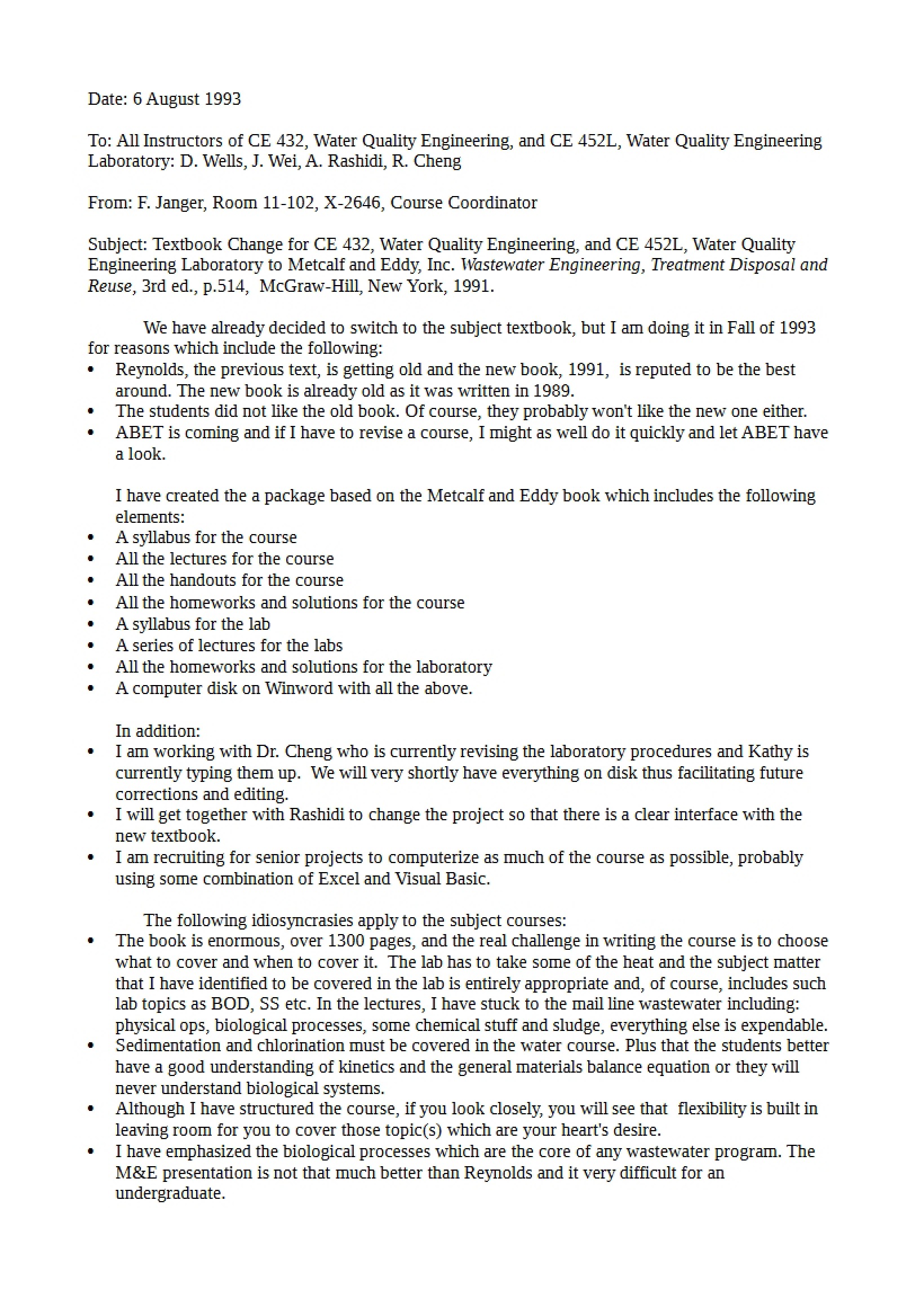 Change of Textbook Notice