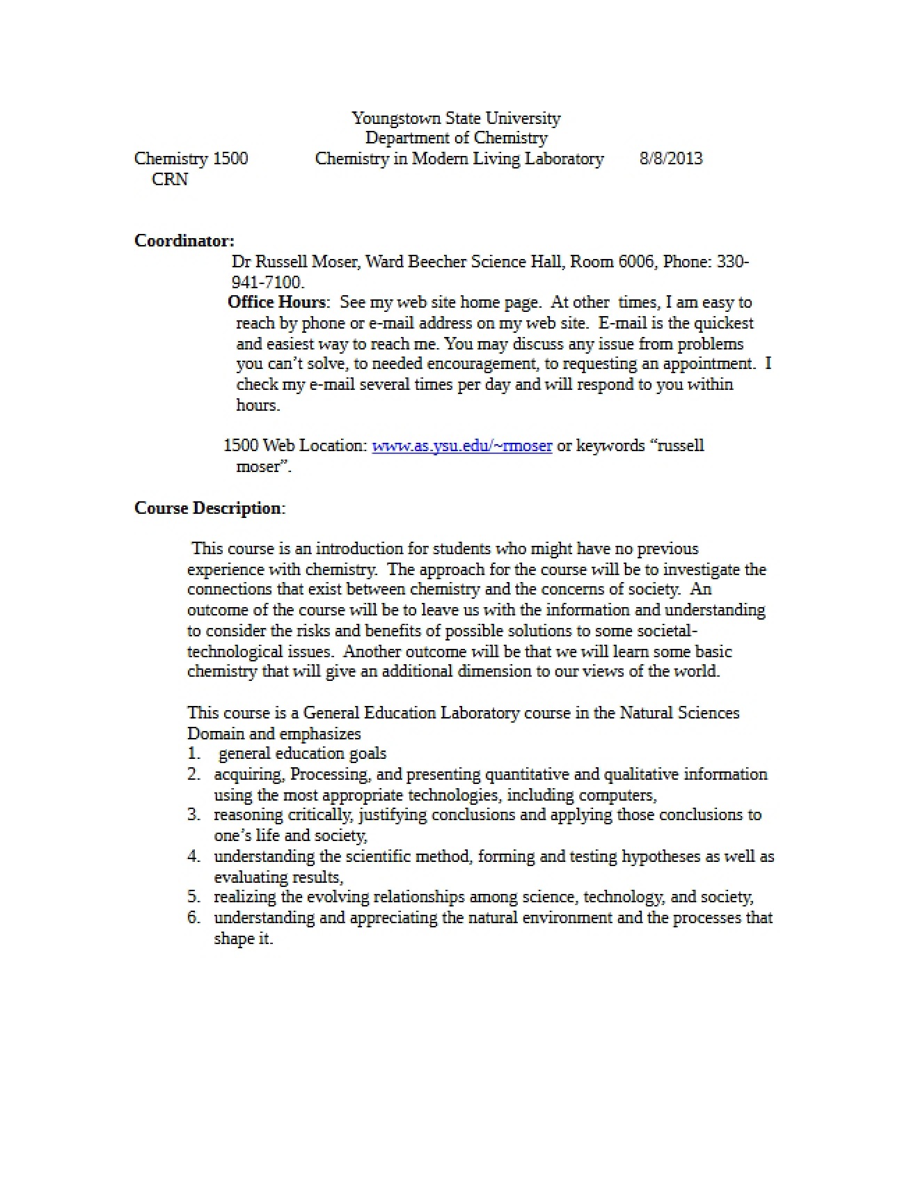 Course Outline
