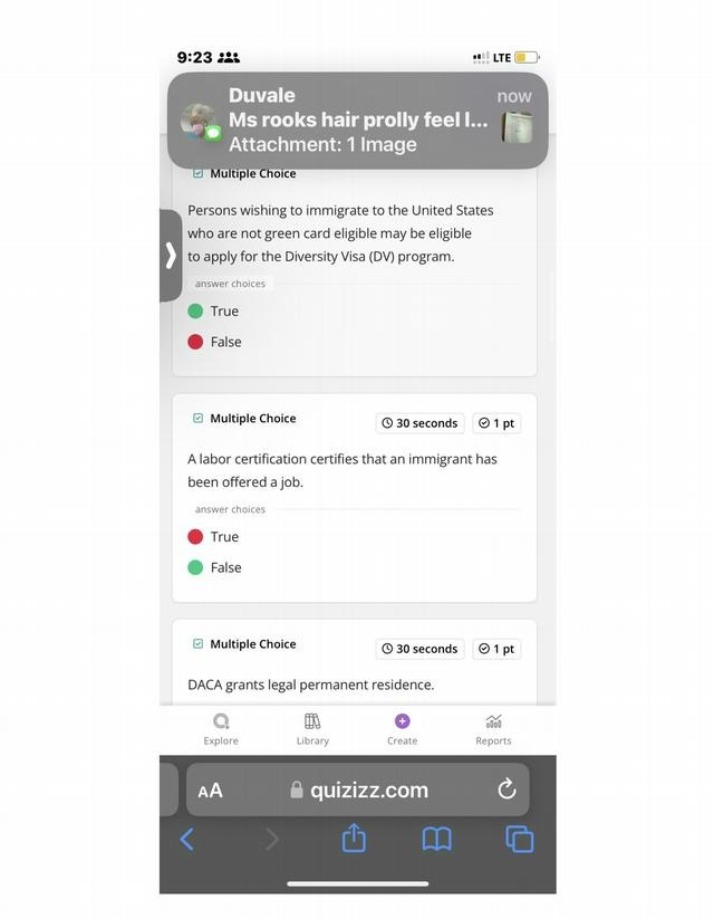 Quiz on US Immigration