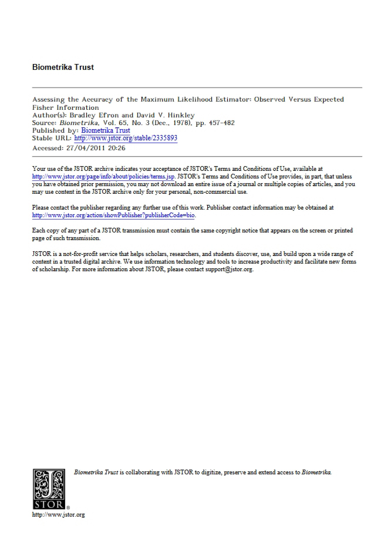 Expected vs Observed Information (78)