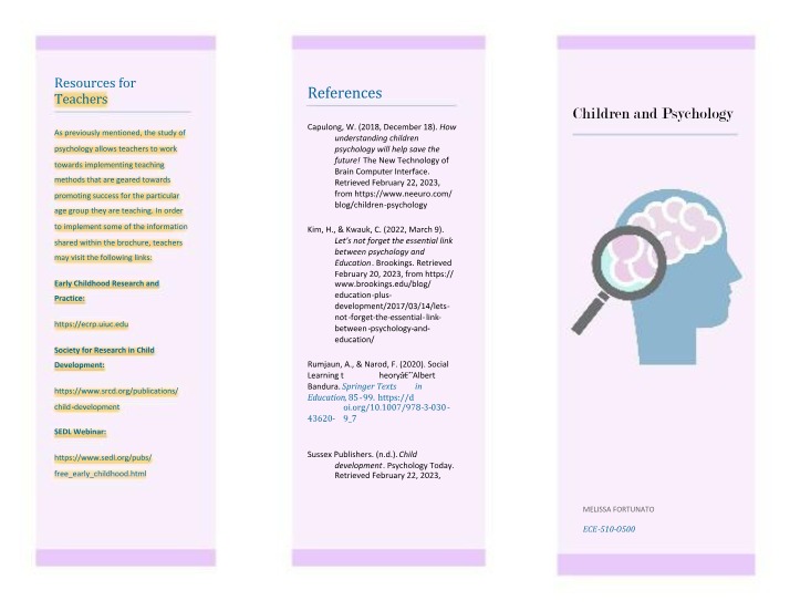 Child Development Psychology for Teachers