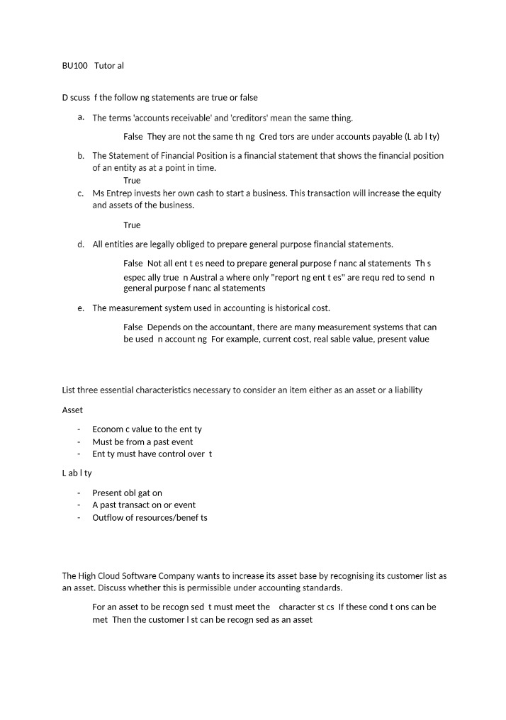 Tutorial 3 for BU1002