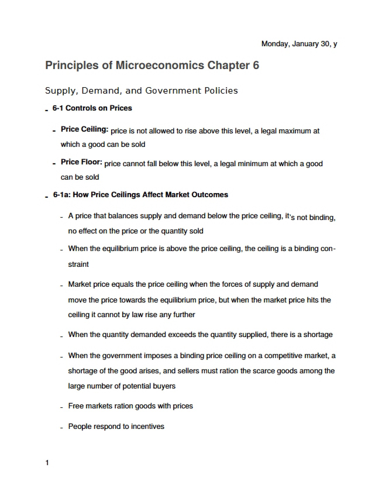 Microeconomics Principles II