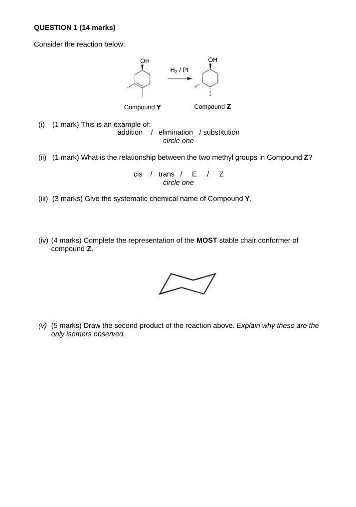 Compound Y Study - Chemical Reactions and Spectra Analysis