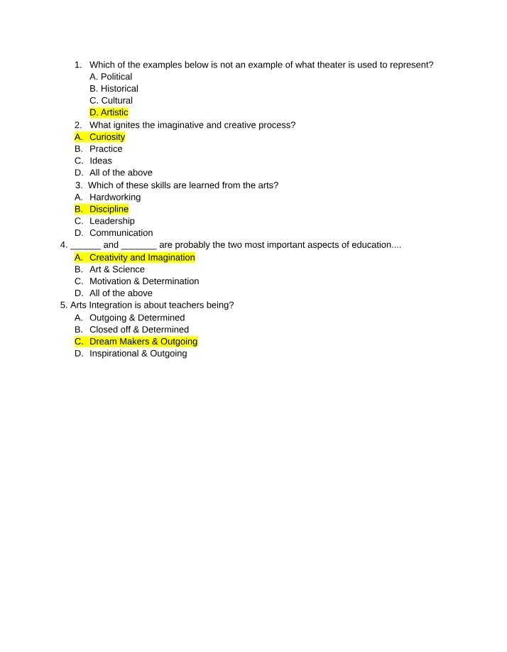 2024 Quizzes for CLP 4146