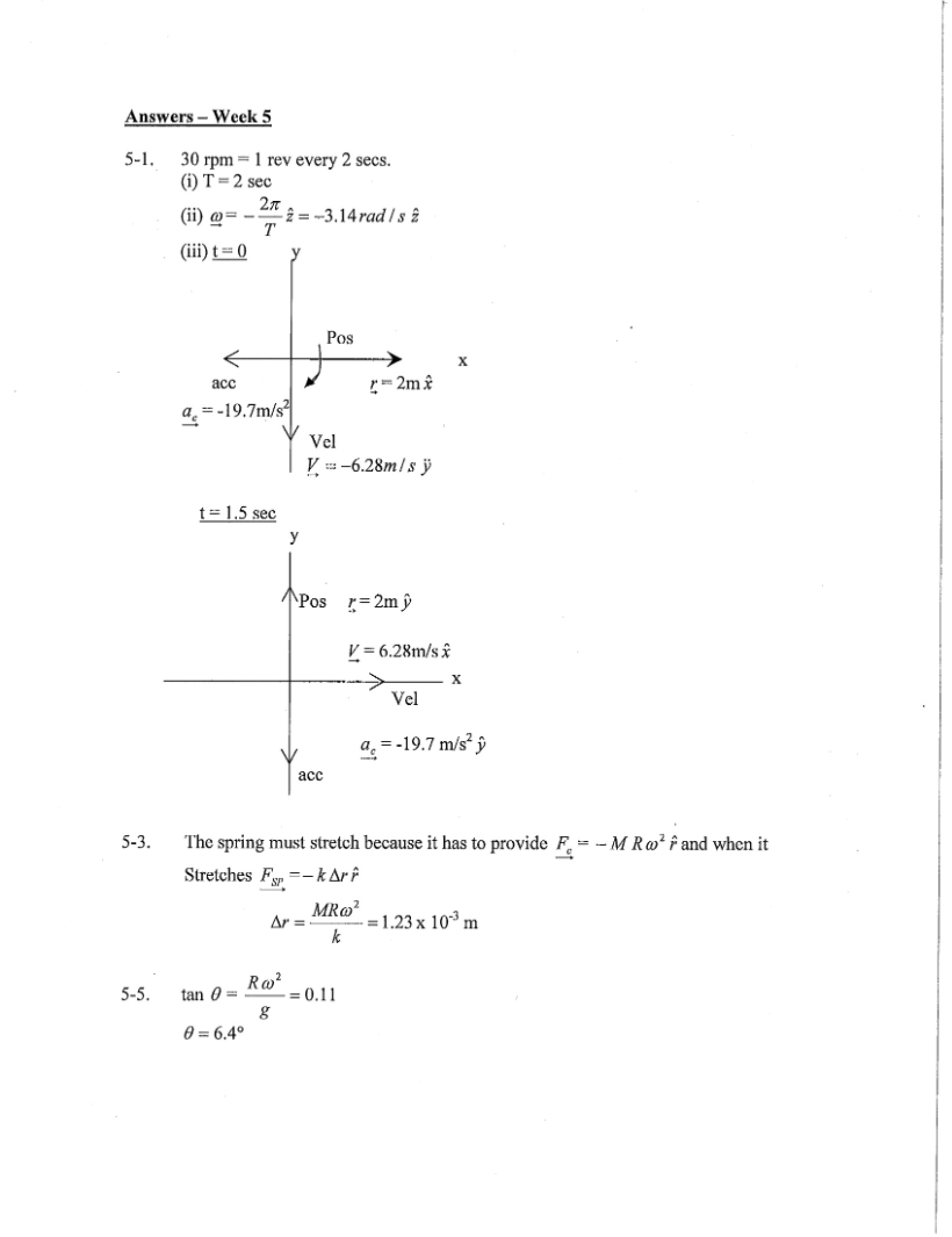 Week 5 Answers