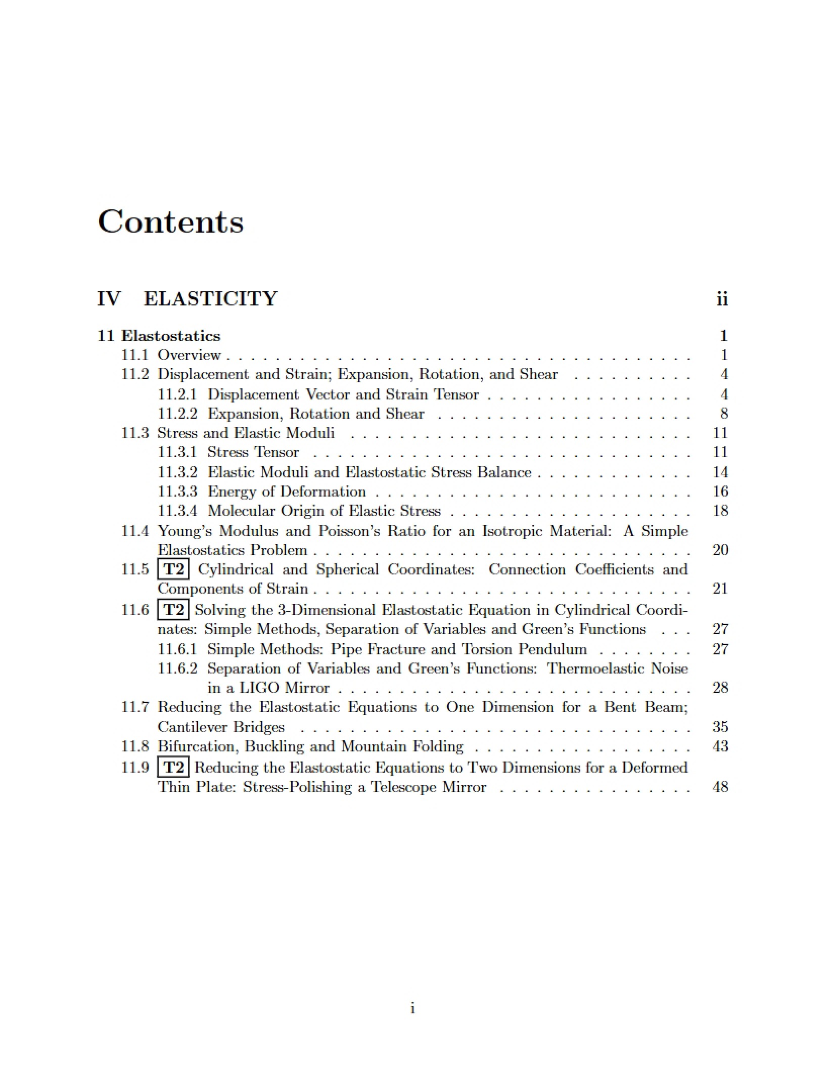 Elastic Theory