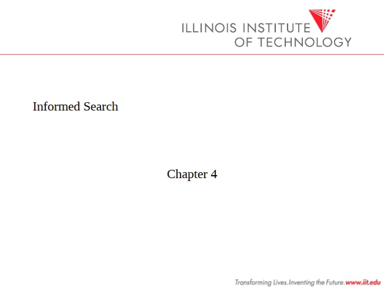 Search Informed