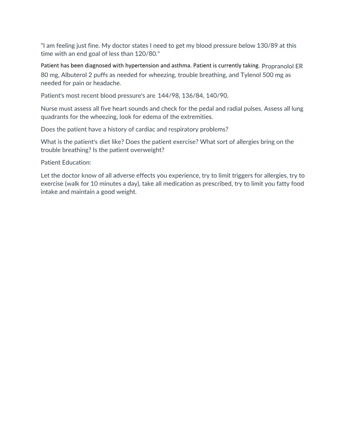 NR220 Hypertension Notes