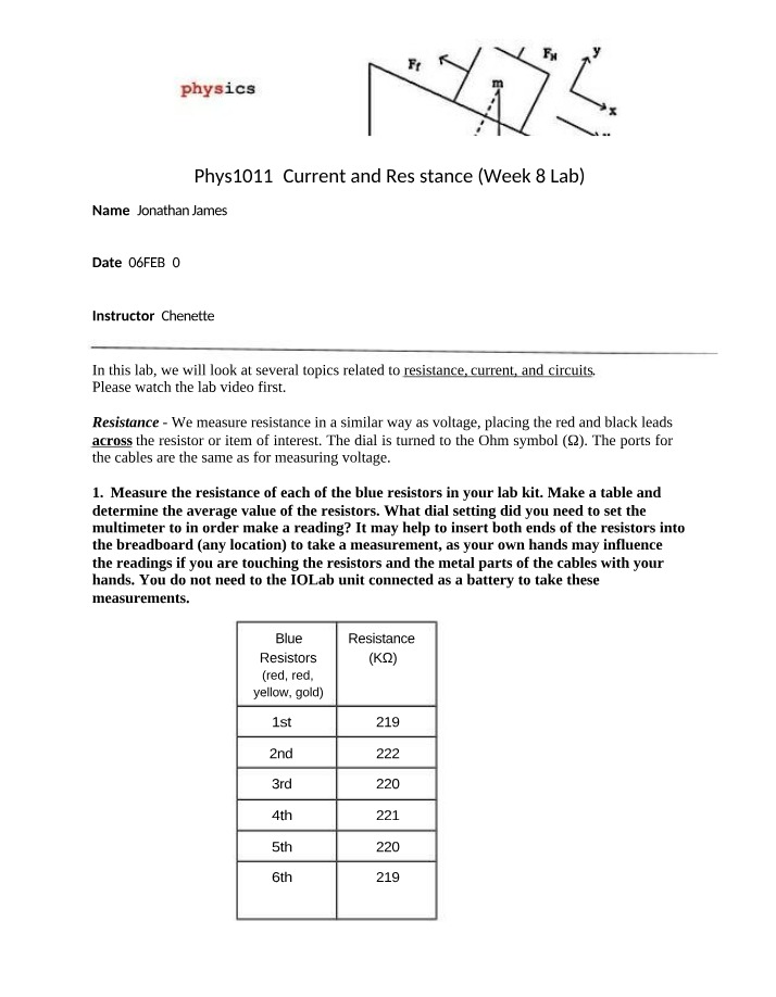 Worksheet for Lab 8