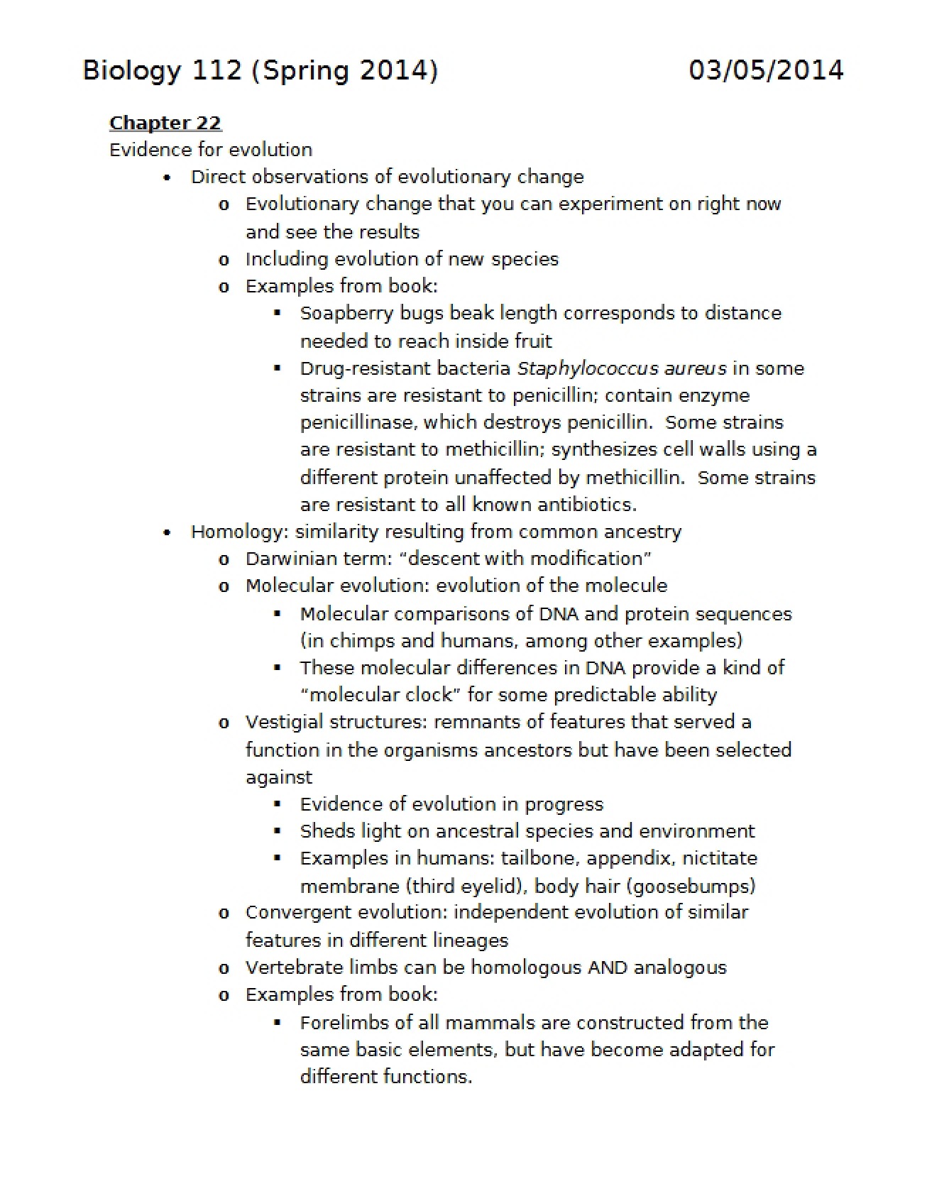 General Chemistry II Chapter 22