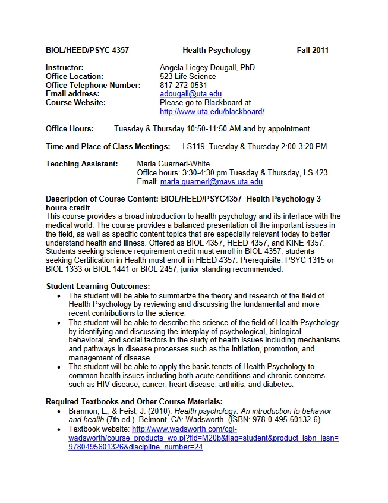 Web Syllabus