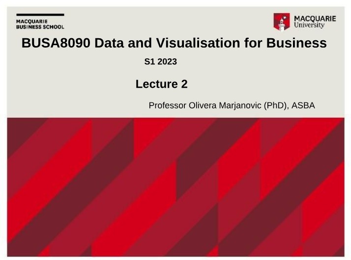 Data and Visualisation for Business - Lecture 2 (2023)