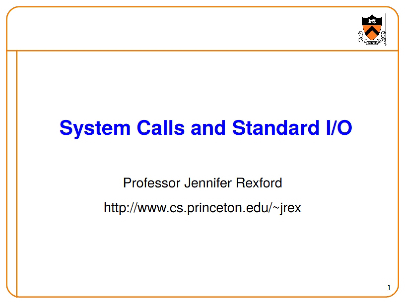 System Call Functions