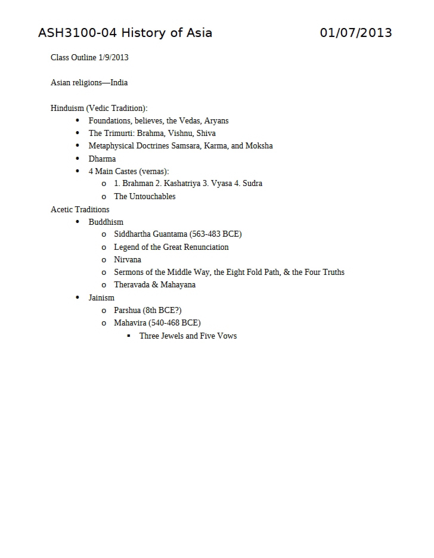 Chronicles of Asian History