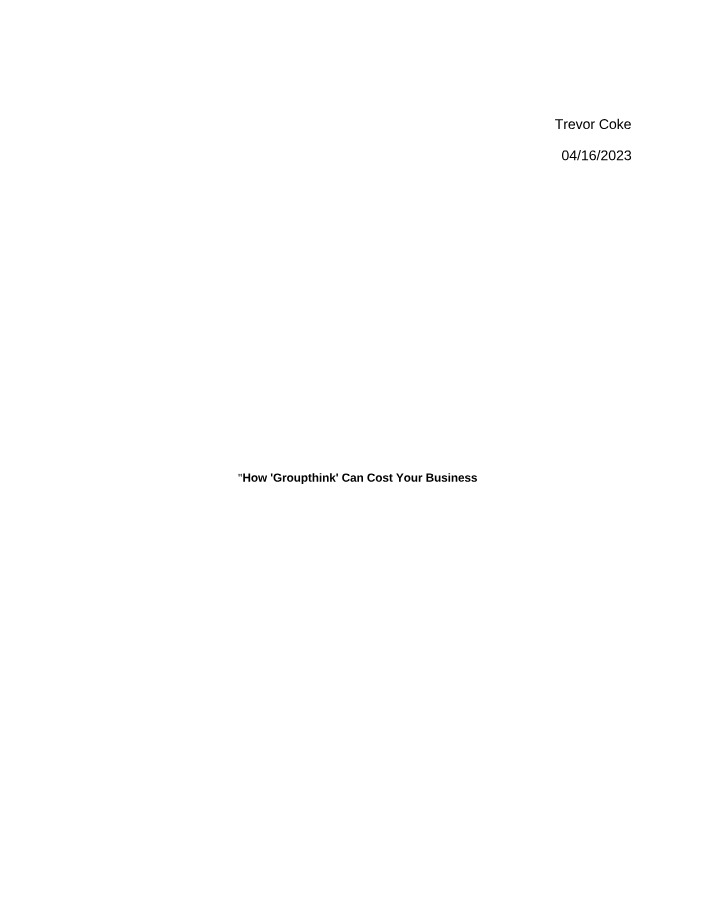 Writing Assignment for Week 6