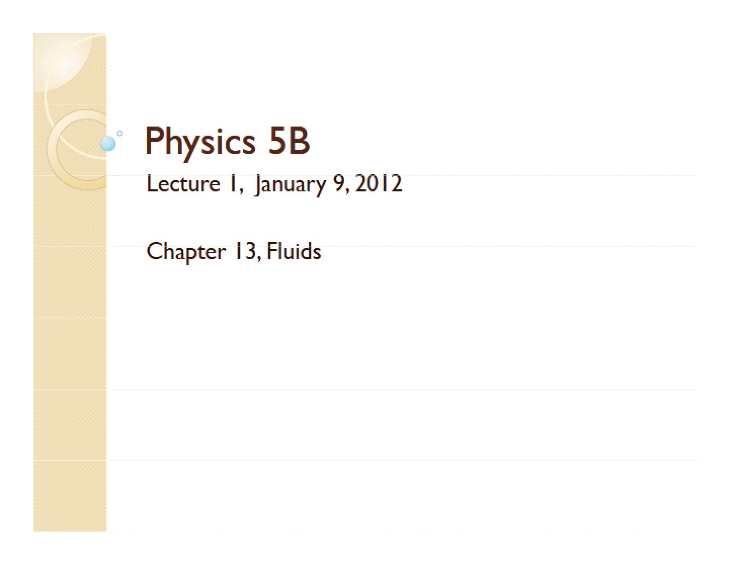 Fluids Chapter 13