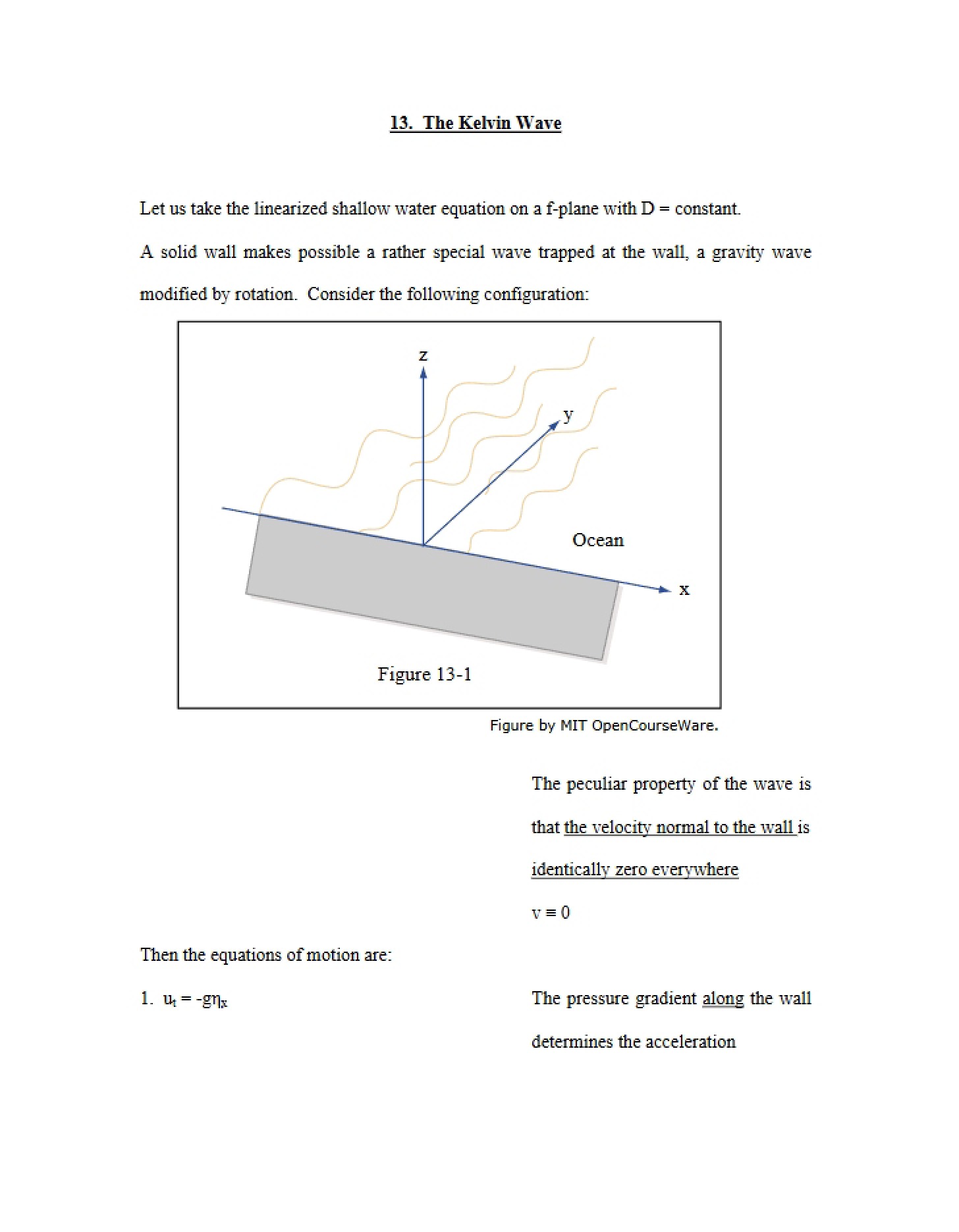Kelvin Waves