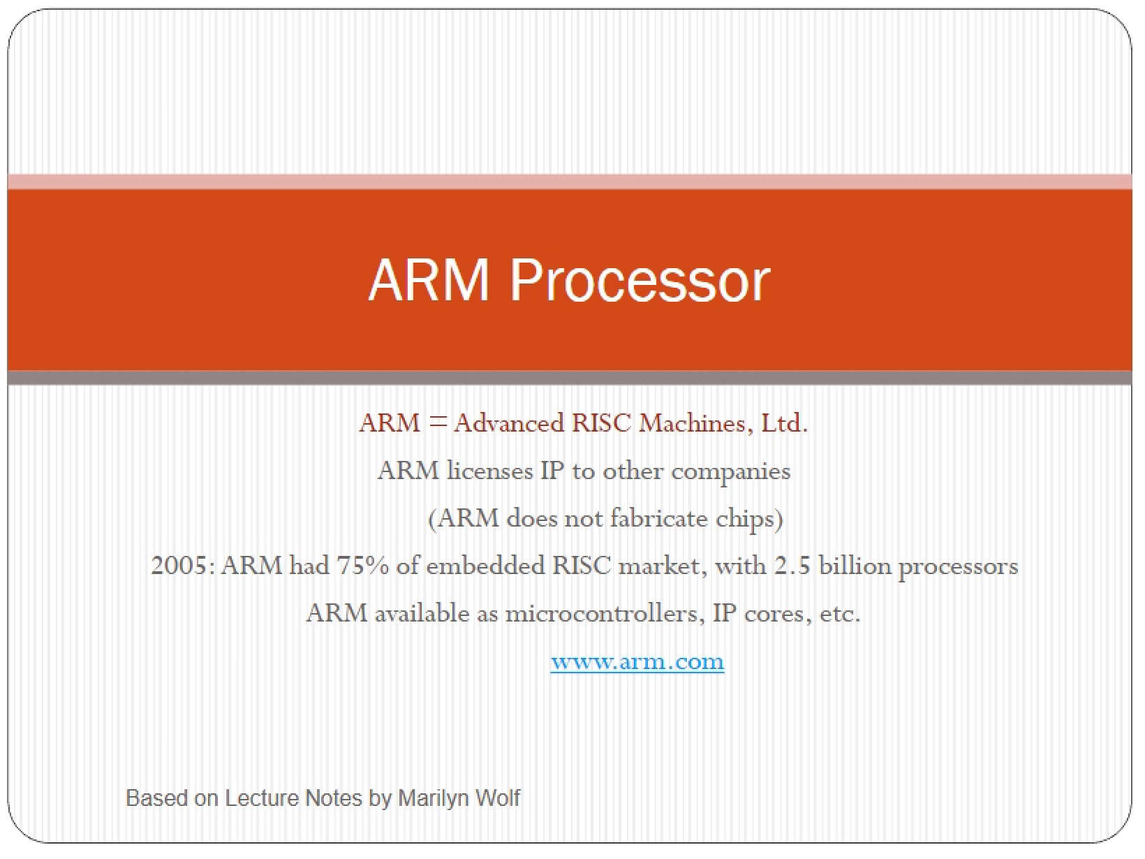Processor ARM