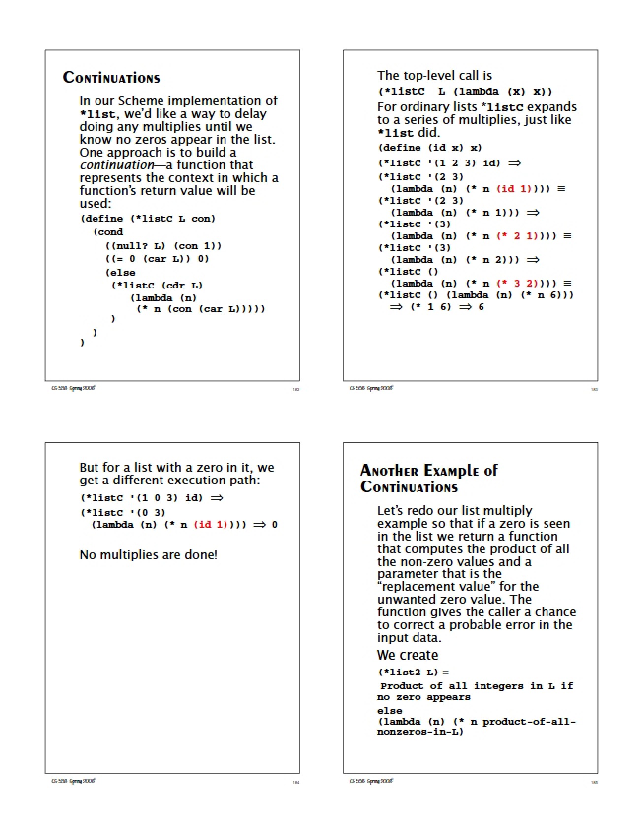 Eighteenth Lecture Notes