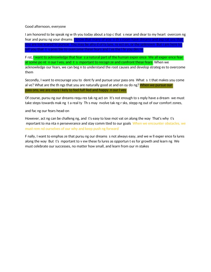 Writing an Inspirational Speech - Unit 1