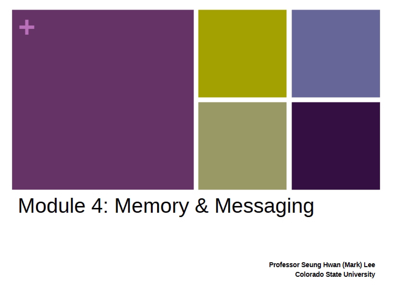 Messaging and Memory (Module 04)