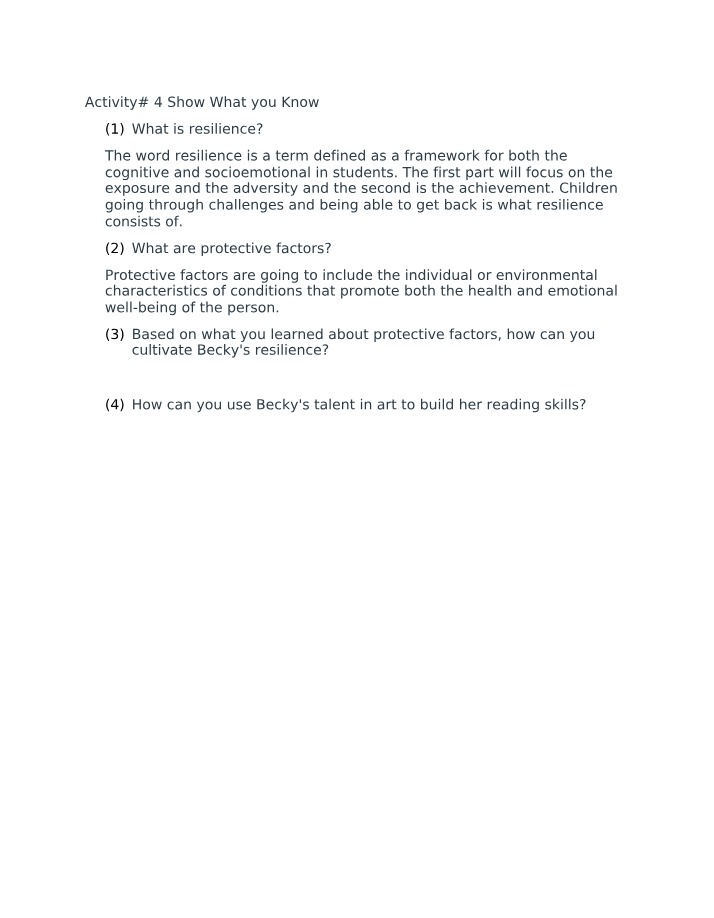 Understanding and Cultivating Student Resilience