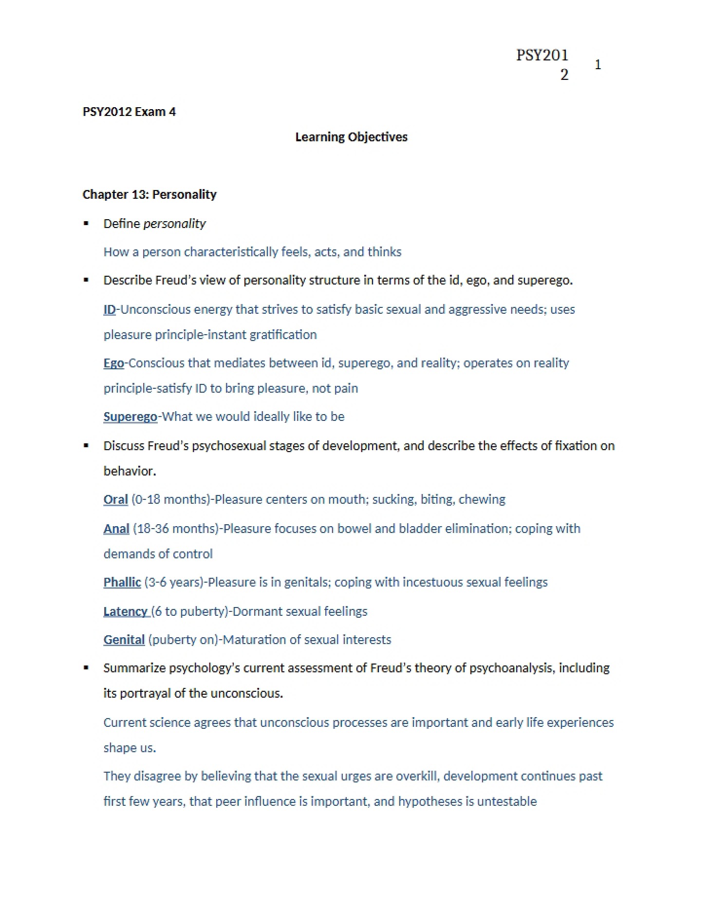Social Psychology (Chapter 13)