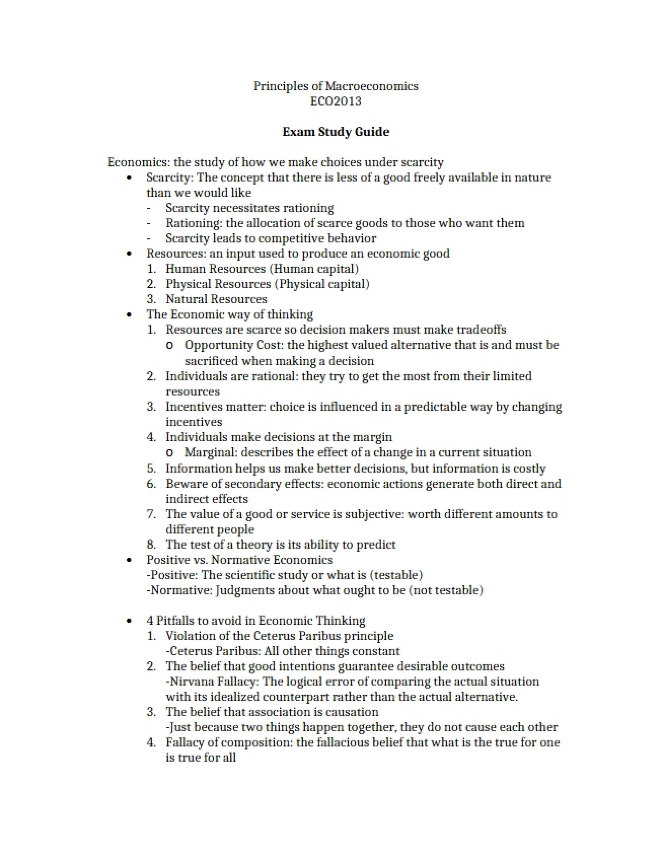 Second Part of Economics Introduction